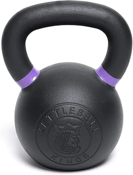Kettlebell Kings Powder Coated Kettlebell Weights - 9-97 lb Strength Training Kettlebells for Men and Women - Hand Weights Workout Gym Equipment - Weights Set for Home Gym