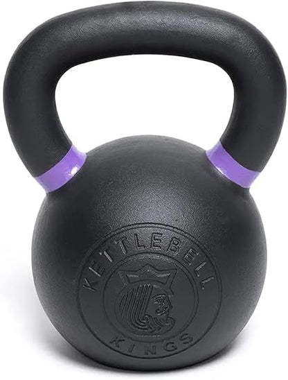 Kettlebell Kings Powder Coated Kettlebell Weights - 9-97 lb Strength Training Kettlebells for Men and Women - Hand Weights Workout Gym Equipment - Weights Set for Home Gym