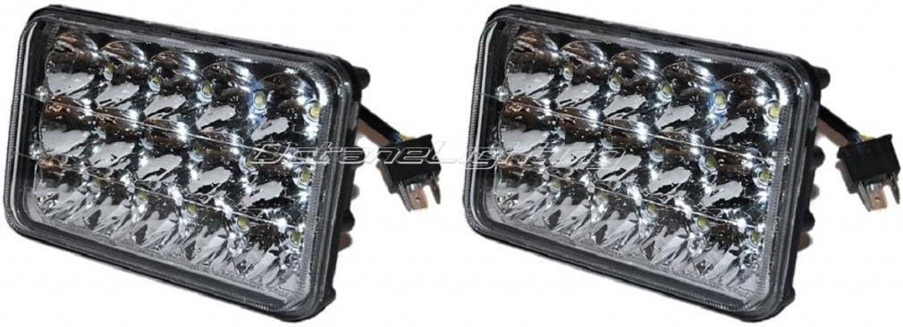 Octane Lighting 4X6 Led Hid Light Bulbs Crystal Clear Sealed Beam Headlamp Headlight (one light only)