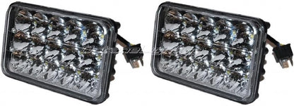 Octane Lighting 4X6 Led Hid Light Bulbs Crystal Clear Sealed Beam Headlamp Headlight (one light only)