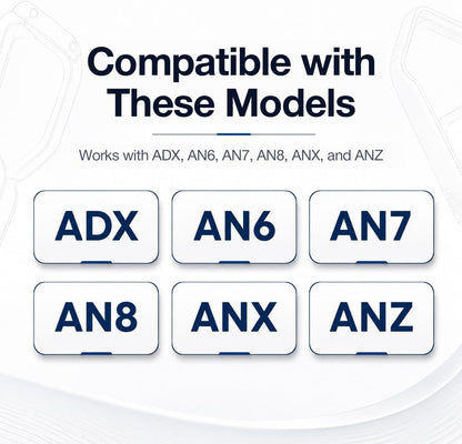 Airversa Replacement Nozzle Set, Flat Mirror Top, 20 mL, Black Glass Bottle, Compatible with Airversa AN6, ANZ, AN8, ANX, ADX, Easy Bottom-Push Release Design
