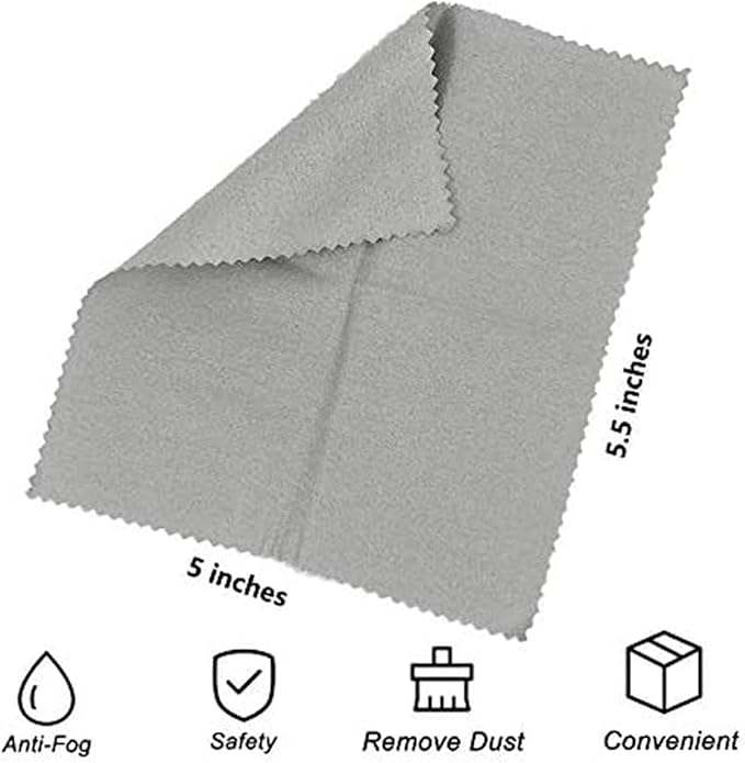 Antti-Fog Wipe - Microfiber Cleaning Wipe, Glasses Cleaning Cloth | Eyeglasses Cleaning Cloths, Screen Cleaning Cloth, Microfiber Cleaning Cloth for Eyeglasses, Tablets, Screens, Mobile Phones