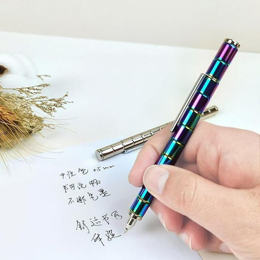 0.5mm Student Puzzle Magnetic Neutral Pen Creative Toy Magnetic Neutral Pen-Color Boxed Packaging