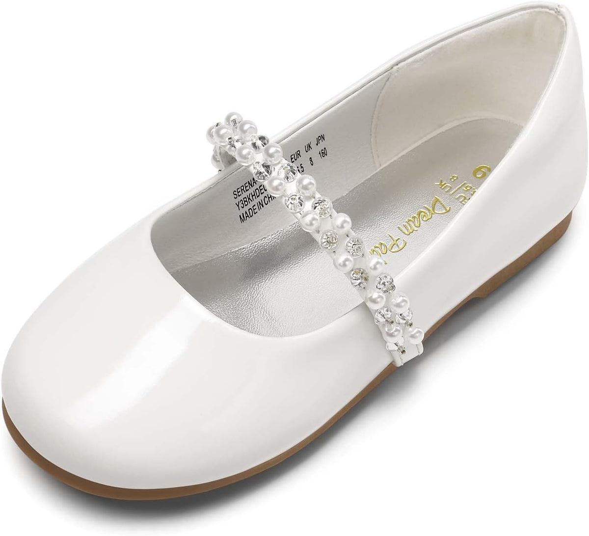 Girls Mary Jane Dress Shoes Ballerina Flats for Wedding, Party (Toddler/Little Kid/Big Kid