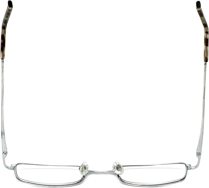 Calabria Reading Glasses - R753 Shiny Silver 5.00
