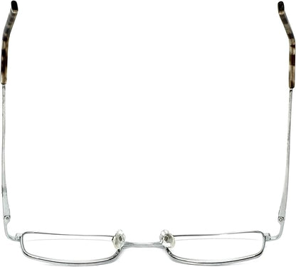 Calabria Reading Glasses - R753 Shiny Silver 5.00