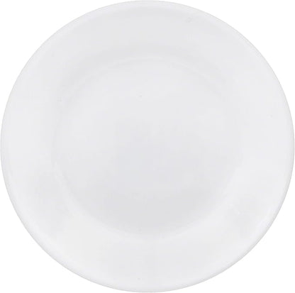 Corelle Vitrelle 3-Piece Salad er Frost White Appetizer Plate Set, Triple Layer Glass and Chip Resistant, 6-34-Inch Lightweight Round Plates