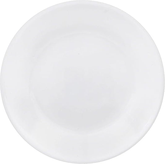 Corelle Vitrelle 3-Piece Salad er Frost White Appetizer Plate Set, Triple Layer Glass and Chip Resistant, 6-34-Inch Lightweight Round Plates