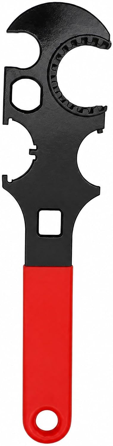 All-purpose Multi-Function Combination Wrench Spanner - Heavy-Duty Carbon Steel, Multi-Size Jaw, Non-Slip Grip - for Auto Repair, Plumbing & Home Maintenance - Color: Black