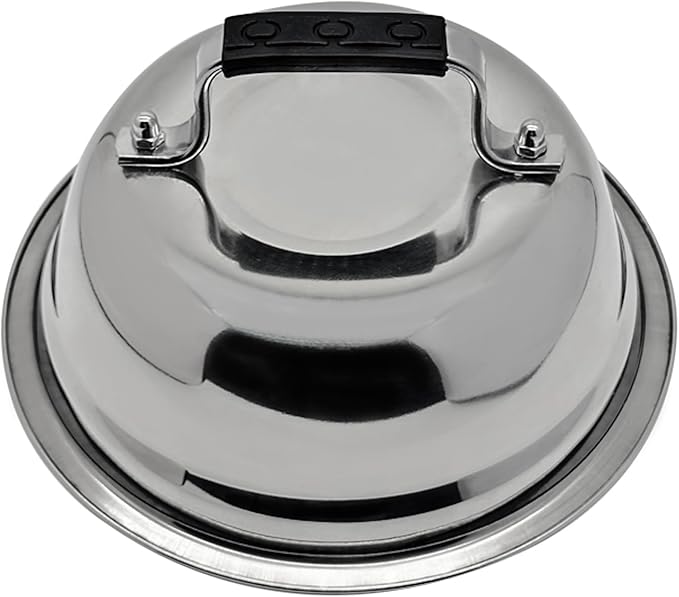 Outset Burger Cheese Melting Dome for Grill, Griddle, and Stovetop, Stainless Steel