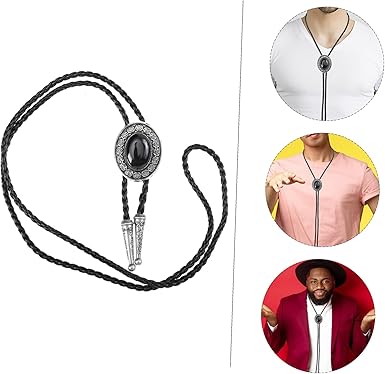 Gem Tie Man Bolo Tie Aqua Ties for Men Agate Necklace Neckties for Men Mens Neckties Western Style