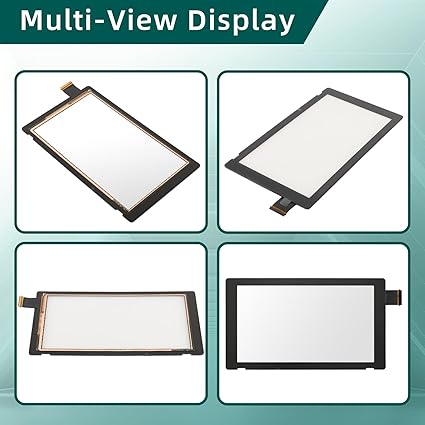 AUTOKAY Front Outer Lens LCD Touch Screen Digitizer Replacement Part (NO LCD Screen) with Opening Tool Fits for Nintendo Switch