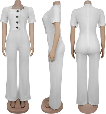 Medium Size PORRCEY Women Sexy Elegant Velvet Jumpsuits Casual Outfits Clubwear.