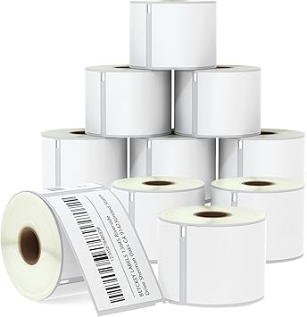 BETCKEY - Compatible DYMO 30256 (2-516" x 4") Shipping Labels, Perforated, Compatible with DYMO Labelwriter 450, 4XL, NOT FIT 550  5XL 10 Rolls3000 Labels