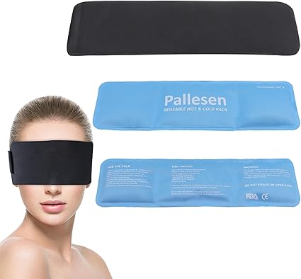 Ice Pack Reusable,Cold Head Wrap for Headaches,Wisdom Teeth Ice Pack Head Wrap,Migraine Head Wrap,Eye Ice Pack,Cold Compress Eye Mask for Puffy Eyes, Stress Relief