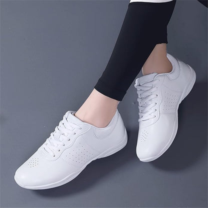 FOFOWHAT White Cheer Shoes Youth Cheerleading Dance Sneaker Training Competition for Women Girls' Cheerleading Shoes