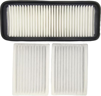 Cabin Air Filter Kit for Kubota 6A671-75090 014520-0804 T1855-71600 Inner Recirculation Outer Roof B3000 B3030 L3240 L3540 L3560 M5040 M5140 M6040 M6060 M7040 RTV1100 SVL75C SVL90C