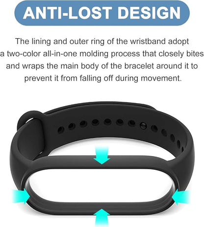 BANGTING 20 Pieces Strap Replacement Compatible with Xiaomi Mi Band 7/6 / 5 and Amazfit Band 5, Bands for Xiaomi Mi Band 7 Bracelet Wristbands Accessories for Mi Fit 6 Straps (20 Colors)