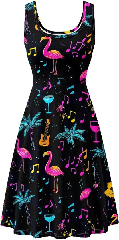 KiuLoam Women's Casual Sleeveless A-Line Dresses Tank Top Sundresses Dress with Pockets XS - 4XL