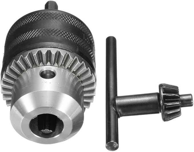1.5-13mm Capacity Drill Chuck, 1/2-20UNF Mount Impact Driver Bits Chuck Conversion 1/4" Hex Shank Quick Connect Change Adapter Converter with Chuck Key