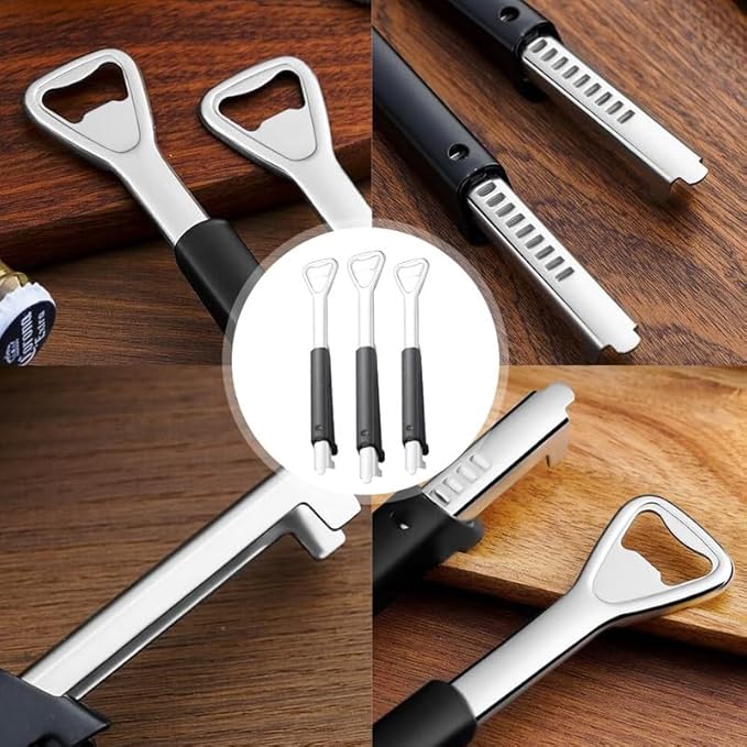 Adjustable Jar Opener for Weak Hands, 2024 New Adjustable Multifunctional Stainless Steel Can Opener, PortableJar Lid Gripper, Manual Jar Bottle Cap Opener for Home Kitchen Gadgets(1pcs)