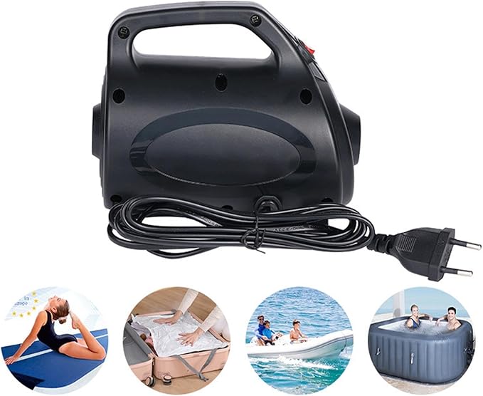 Electric Air Pump Inflator Deflator Pump Inflate and Deflate Air Pump for Exercise Ball Boat Swimming Rings Pool Float