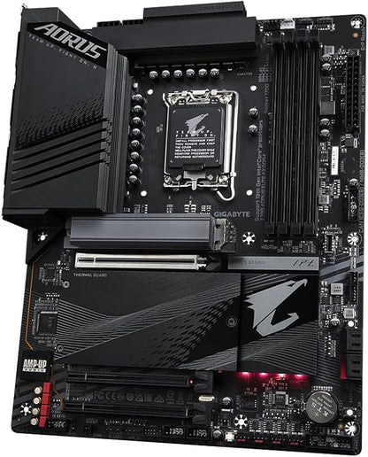 GIGABYTE Z790 AORUS ELITE AX DDR4 Intel LGA 1700 ATX Motherboard, 4x DDR4 128GB, 3x PCI-E x16, 4x M.2, 4x SATA, 5x USB 3.2, 1x USB-C, 4x USB 2.0