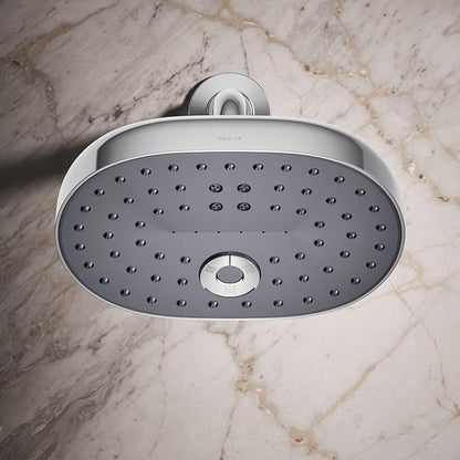 KOHLER 26290-CP Statement - Multifunction Shower Head, Wall Mount, 3 Spray Settings, 2.5 GPM, Polished Chrome