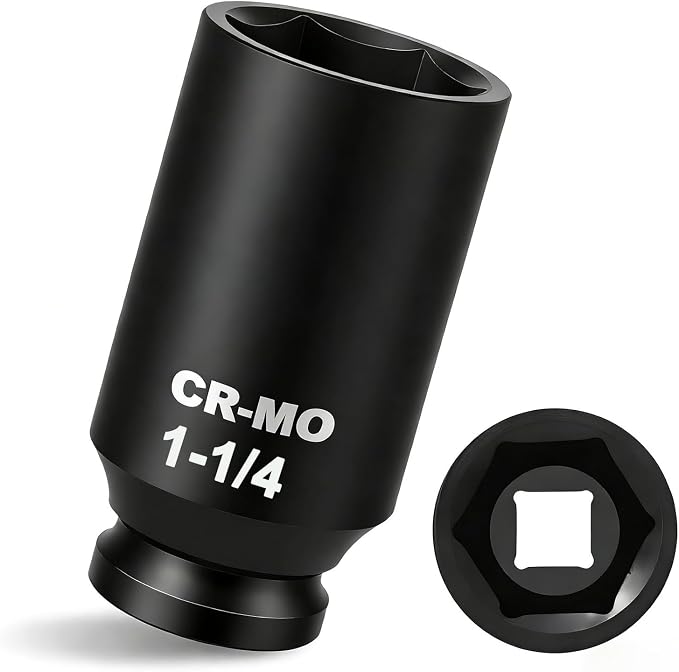 1/2" Drive Impact Socket 1-1/4" Deep Impact Socket Cr-Mo Steel