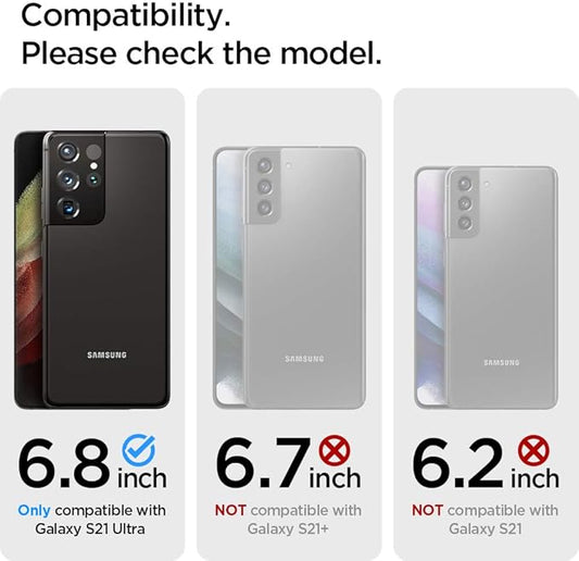 Spigen Tough Armor [Extreme Protection Tech] Designed for Galaxy S21 Ultra Case (2021) - Gunmetal