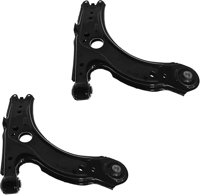 TRQ Front Lower Control Arm Set Compatible with 1998-2010 Volkswagen Beetle 2000-2005 Golf Jetta