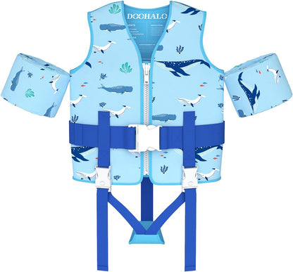 Toddler Swim Vest Kids Swimming Training Vest for Boys Girls Suitable for Age 1 to 8 Years 20Ibs - 46Ibs