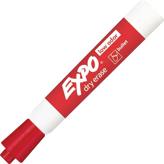 EXPO 651569 Sanford Low-Odor Dry Erase Marker Bullet Point Red (82002)