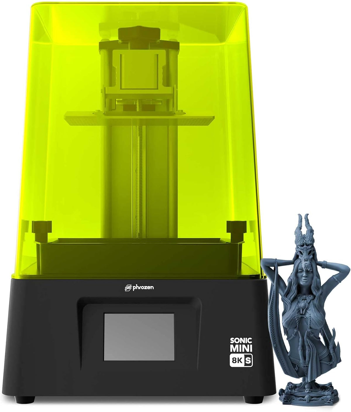 phrozen Sonic Mini 8K S LCD Resin 3D Printer, 7.1" Monochrome LCD, Tabletop 3D Resin Printer with 22µm XY Resolution, 6.5 * 2.8 * 6.7 Inch Printing Volume for Models, Miniatures and Action Figures