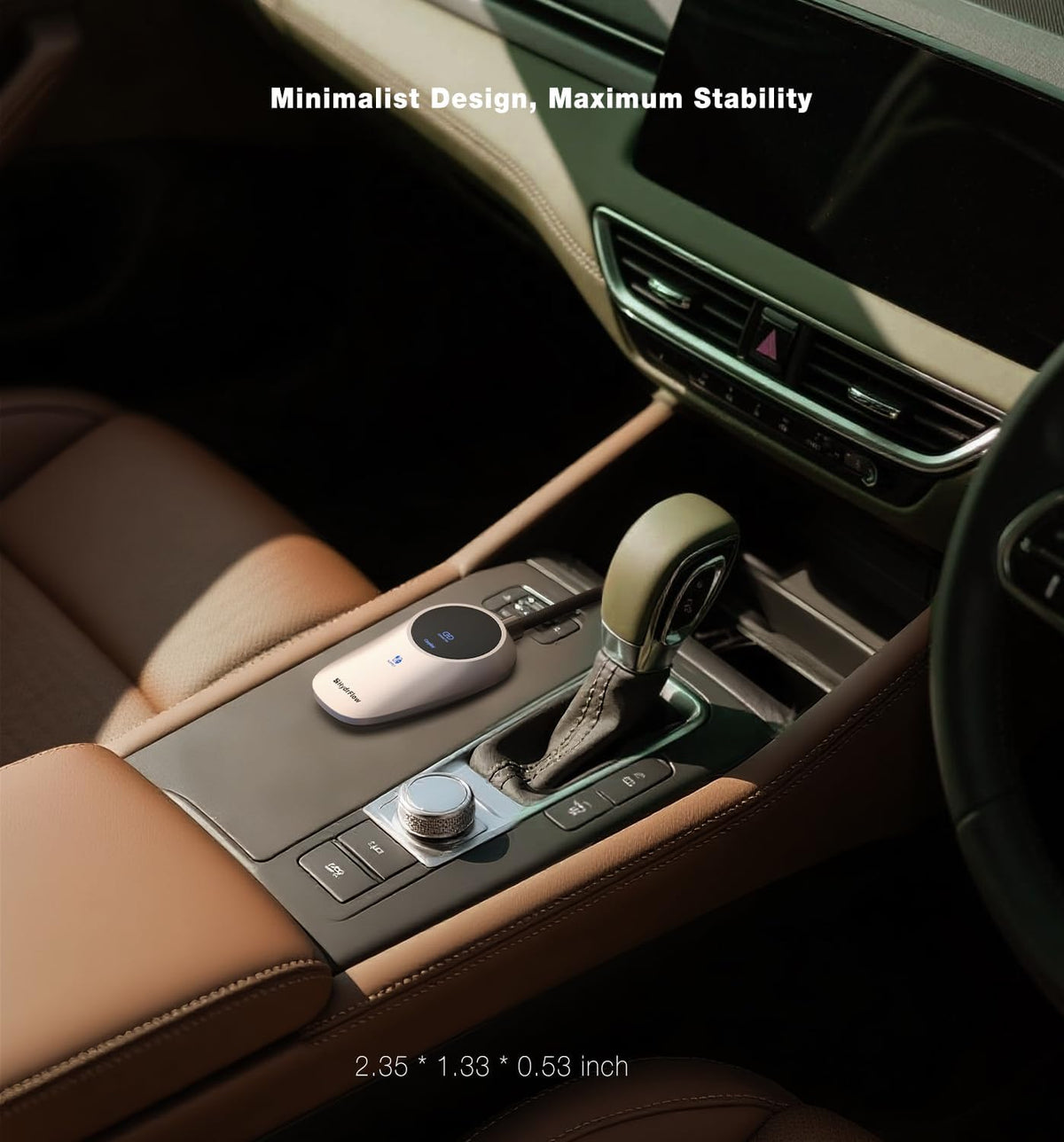 Wireless CarPlay Adapter for iPhone - LED Display, Plug and Play, Convert Wired to Wireless