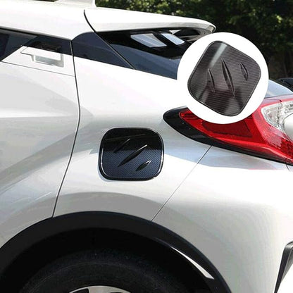 For Compatible with Toyota C-HRCHR 2017 2018 2019, Carbon Fiber Car Fuel Gas Tank Cap Cover Trim, Exterior Accessories