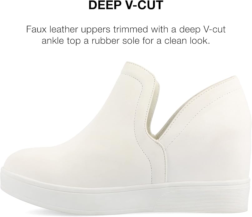 Journee Women's Cardi Sneaker Wedge.