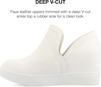 Journee Women's Cardi Sneaker Wedge.