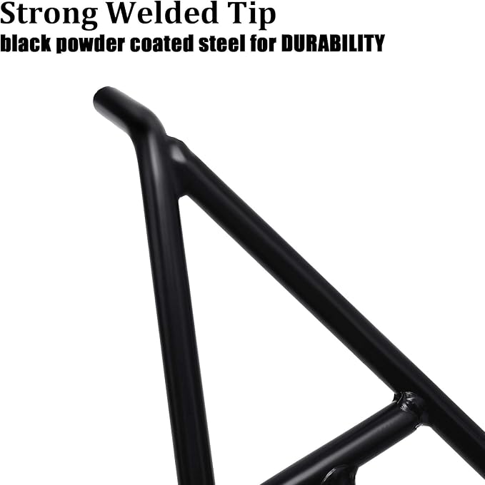 Eapele Triangle Stand for Dirt Bike, Solid Steel Structure Dirt Bike Stand, Universal for 80-500cc Supermoto Motocross Enduro Pit Bike-Black