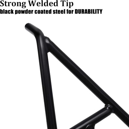 Eapele Triangle Stand for Dirt Bike, Solid Steel Structure Dirt Bike Stand, Universal for 80-500cc Supermoto Motocross Enduro Pit Bike-Black
