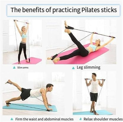 Stretched Fusion Pilates Bar, Pilates Stretched Fusion Bar, Stretchedfusion Multi-functional Pilates Bar, Pilates Stretched Fusion Bar, Multifunctional Pilates Bar Stretched Fusion for Home-Purple