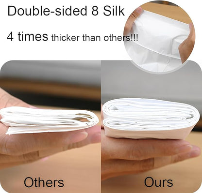 Drawstring Cat Litter Bags - Super Thick, Durable, Easy Clean Up, Jumbo Size Kitty Litter Box Liner Bag for Pet Cats (17.5" o 40.5" -7Pcs)