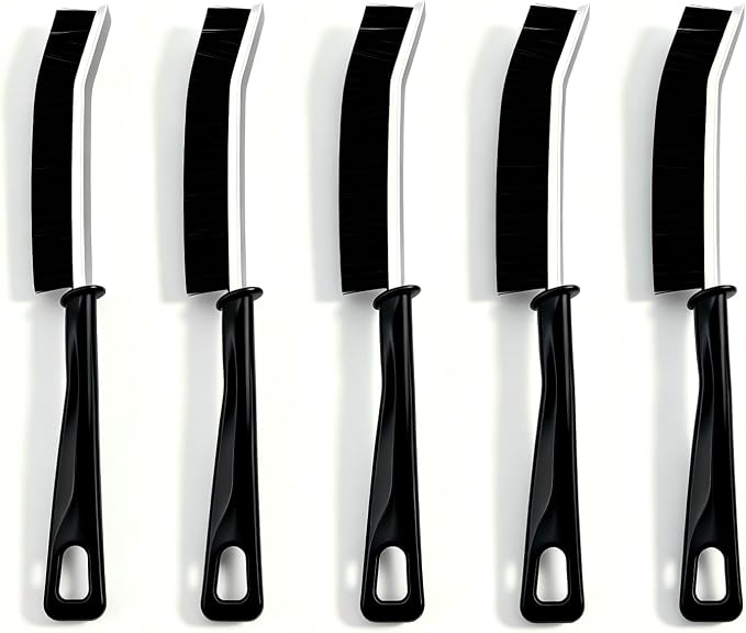 5 Pack Crevice Cleaning Brush, Heavy Duty Thickened Gap Brush, Hard Bristle Slim Cleaning Tool for Window Track, Bathroom Tile, Kitchen Sink