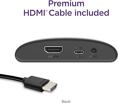 Roku Express | HD Roku Streaming Device with Standard Remote (no TV controls), Free & Live TV