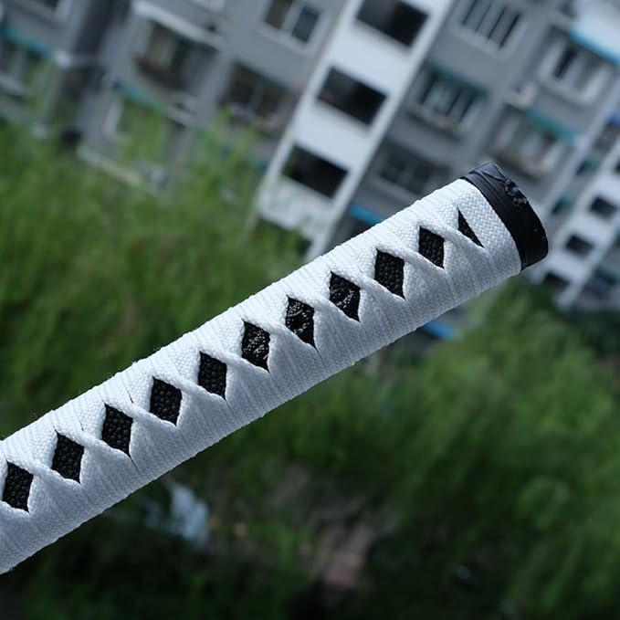Japanese Sword Handle Tsuka 10.2inches AlloyCopperIron Fittings with Genuine Samegawa - Model DBZ01-DBZ07 for Katana Samurai Sword DecorationCollection