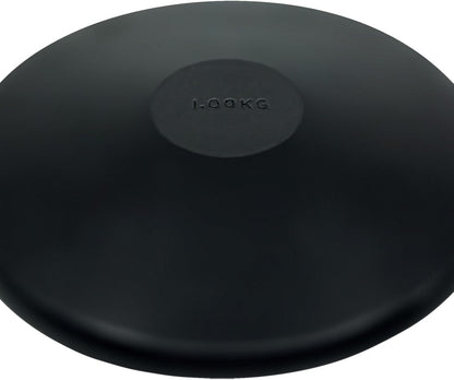Champion Sports Rubber Practice Discus, 1.0 kg, Black
