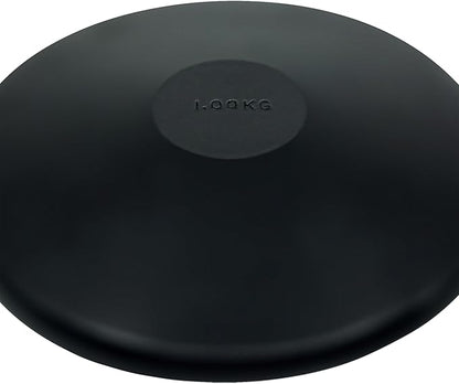 Champion Sports Rubber Practice Discus, 1.0 kg , Black