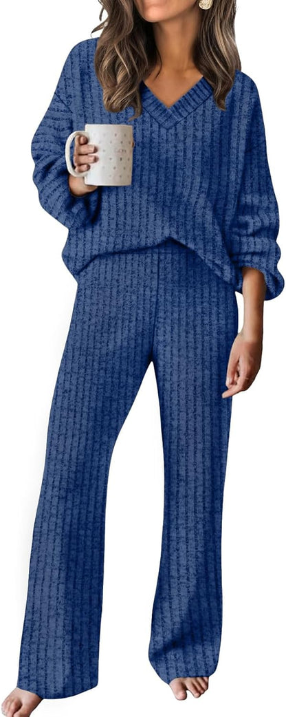 Lounge Sets for Women 2026 Vacation Matching Track Suits Sweater Fall Outfits (S-2XL