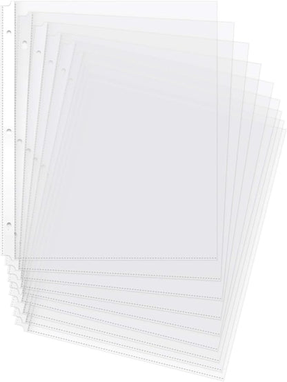 Basics Durable Clear Sheet Protectors for 3 Ring Binder, 8.5 in x 11 in, 3 holes, 200 Pack