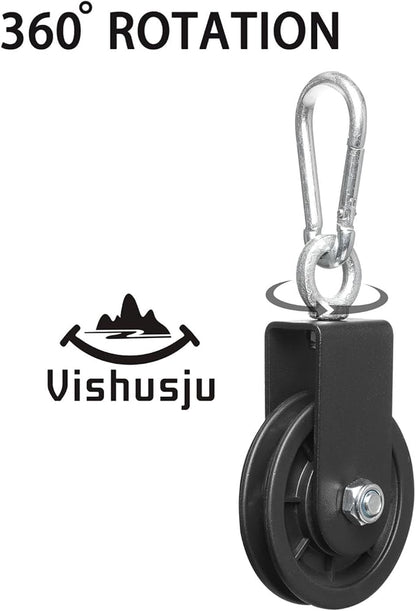 90mm Pulley Wheel for Cable Machines Silent Bearing Home Gym Equipment Pull Down Attachment Weight Lifting Pulley Traction